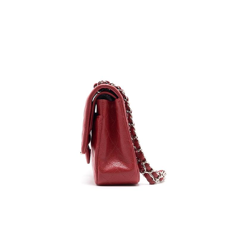 Chanel Classical Double Flap Medium Red Shoulder Bag