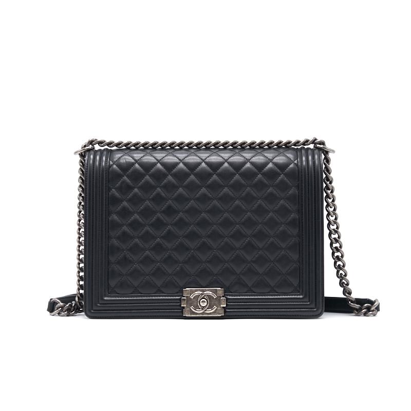 Chanel Leboy Large Calf Skin Handbag