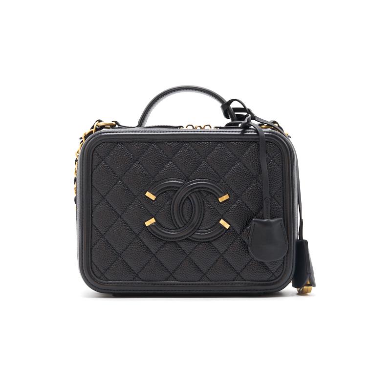Chanel Vanity Case Medium Black Handbag
