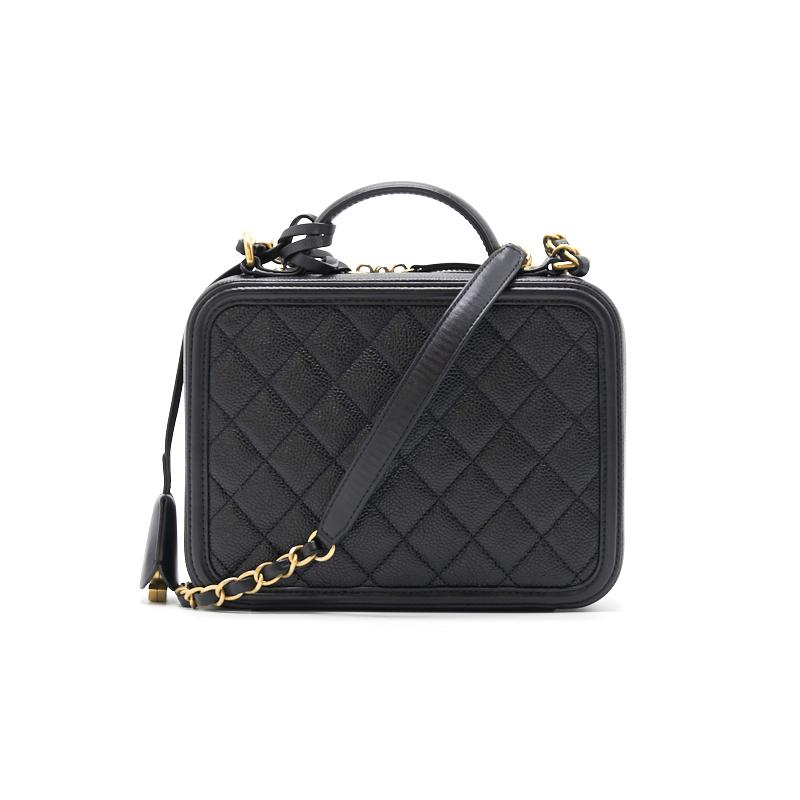 Chanel Vanity Case Medium Black Handbag