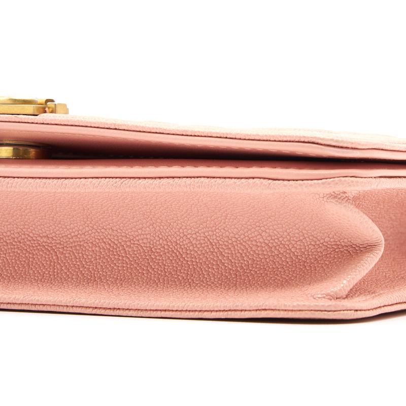 Chanel Boy Chanel Wallet on Chain cavier Pink with