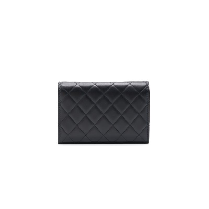 Chanel Mini Lambskin WOC Black SHW Crossbody