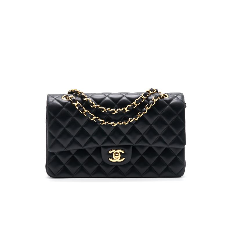 Chanel Classic Medium Double Flap Lambskin with GHW Shoulder Bag