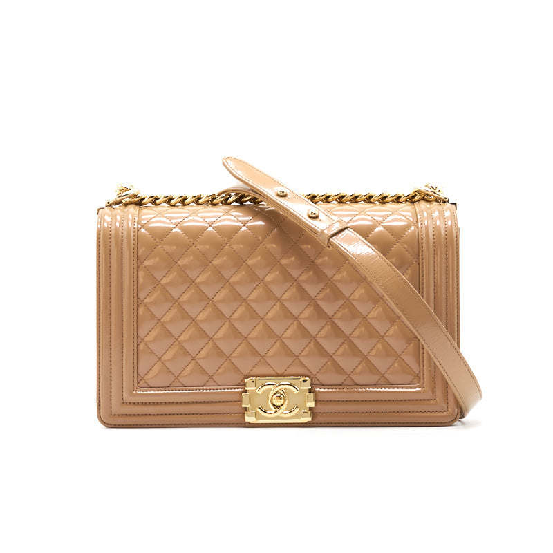 Chanel Leboy New Medium Beige GHW Handbag