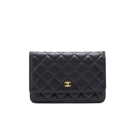 Chanel Wallet on Chain Calfskin Black with GHW Crossbody