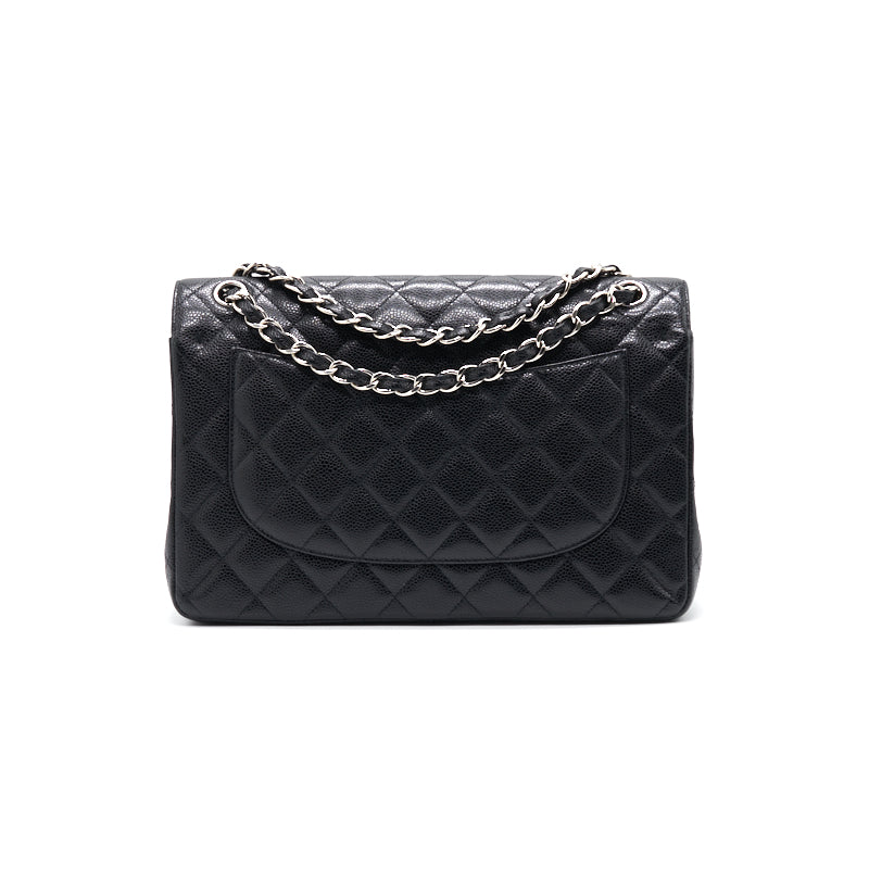 Chanel Jumbo Classic Double Flap Caviar with SHW Shoulder Bag