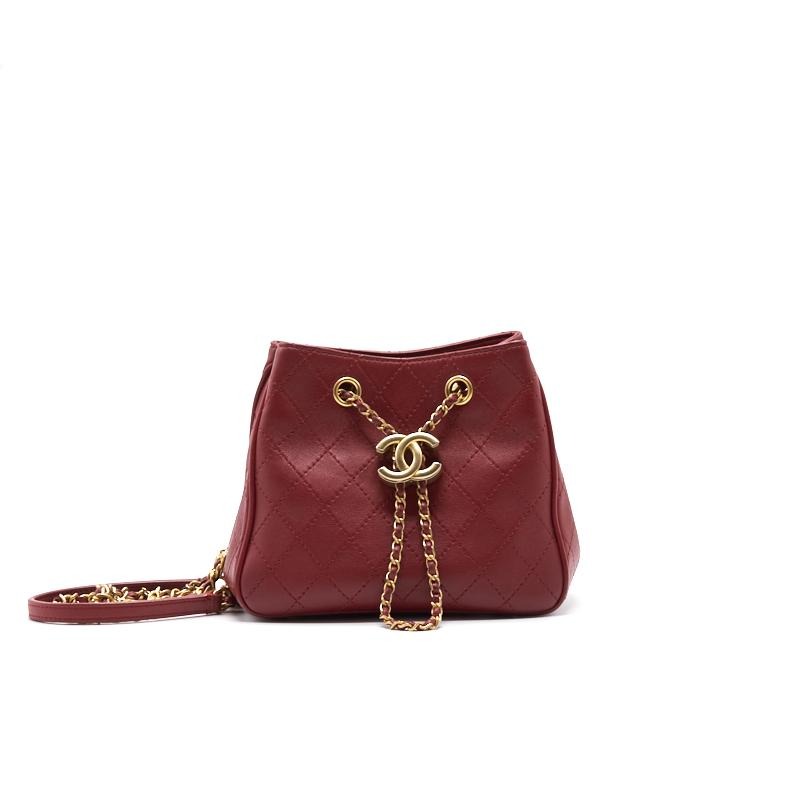 Chanel 2019 SAC Hobo Bag mini limited edition red