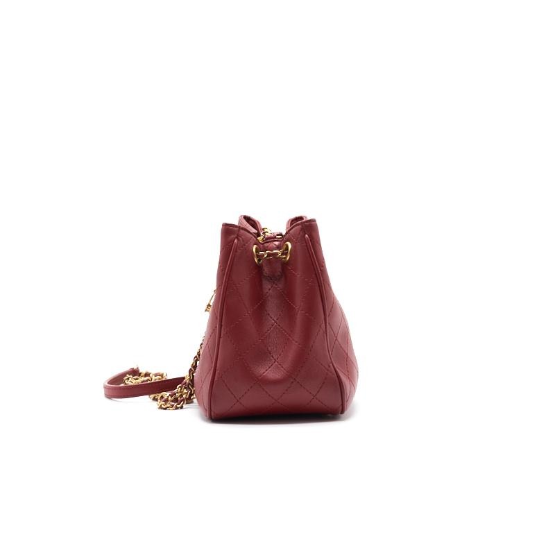 Chanel 2019 SAC Hobo Bag mini limited edition red