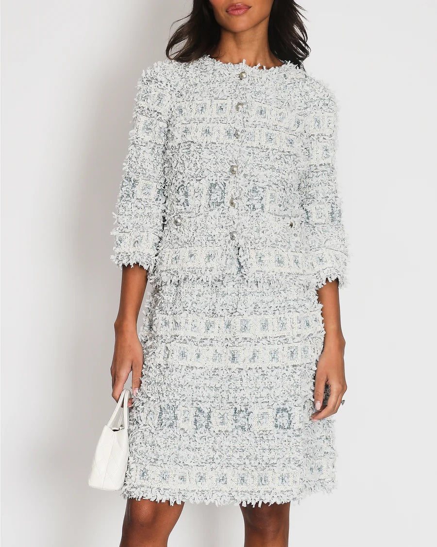 CHANEL METALLIC TWEED EMBELLISHED BLAZER