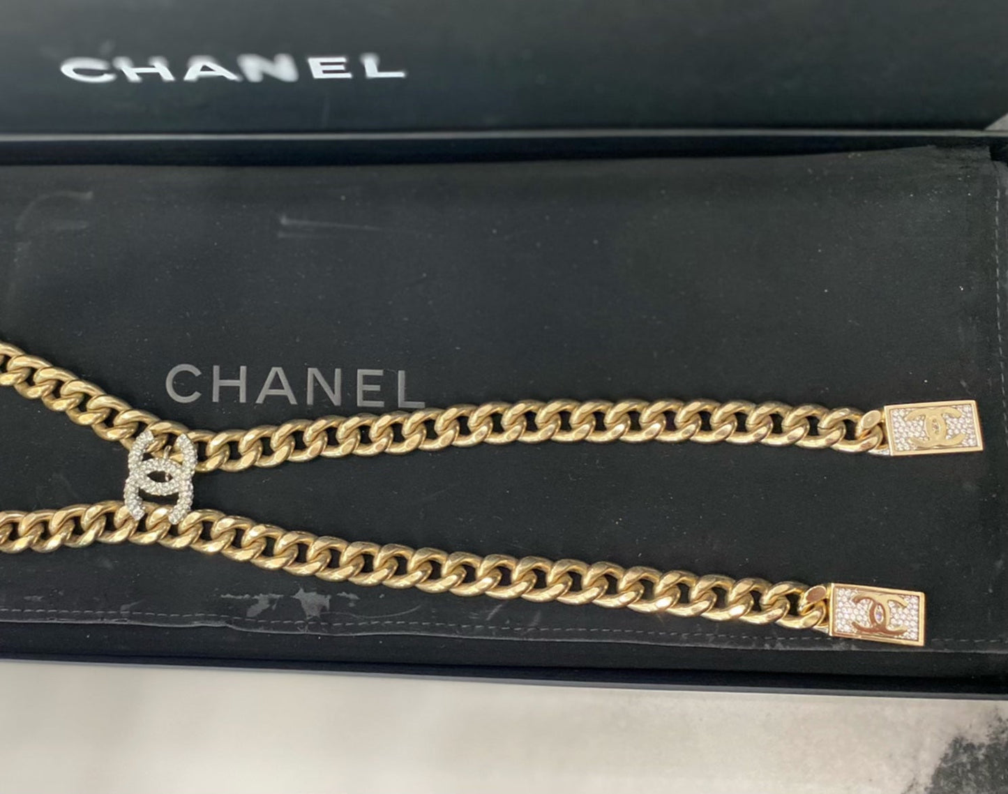 CHANEL CC ADJUSTABLE NECKLACE