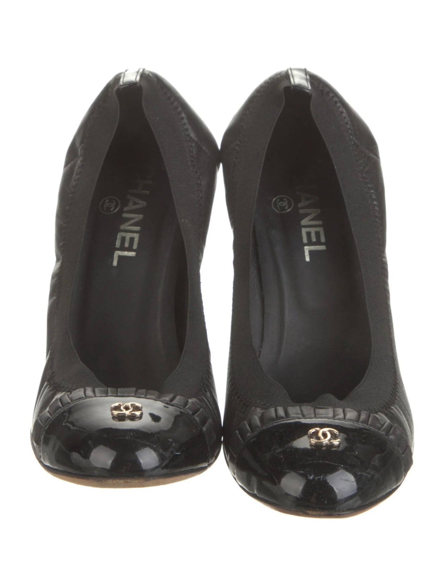 CHANEL CC ESCARPINS STRETCH PUMPS