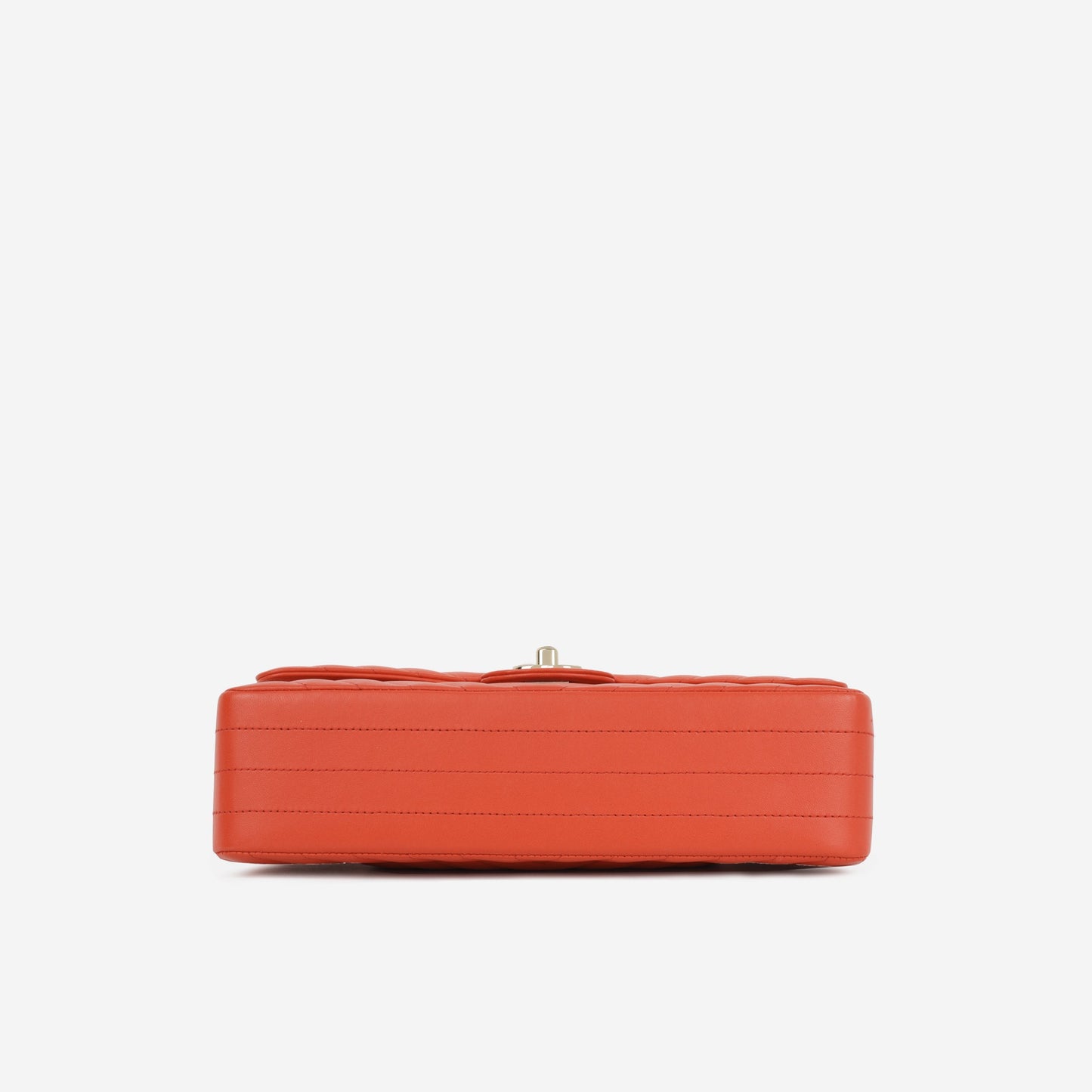Chanel Medium Classic Flap - Coral Chevron Lambskin | Gold Hardware