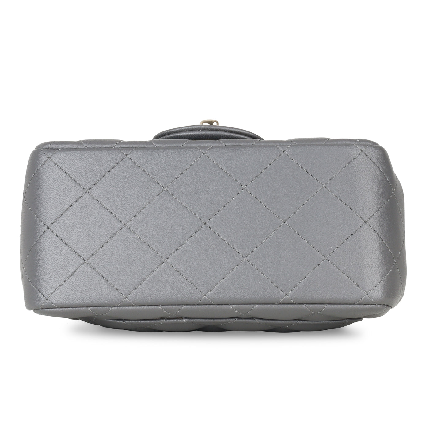 Chanel Mini Square Classic Flap - Grey Lambskin