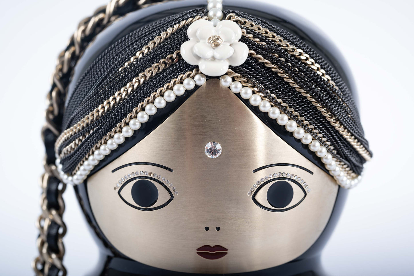 CHANEL -Bombay Black Lucite Métiers d’Art Matryoshka Runway Bag