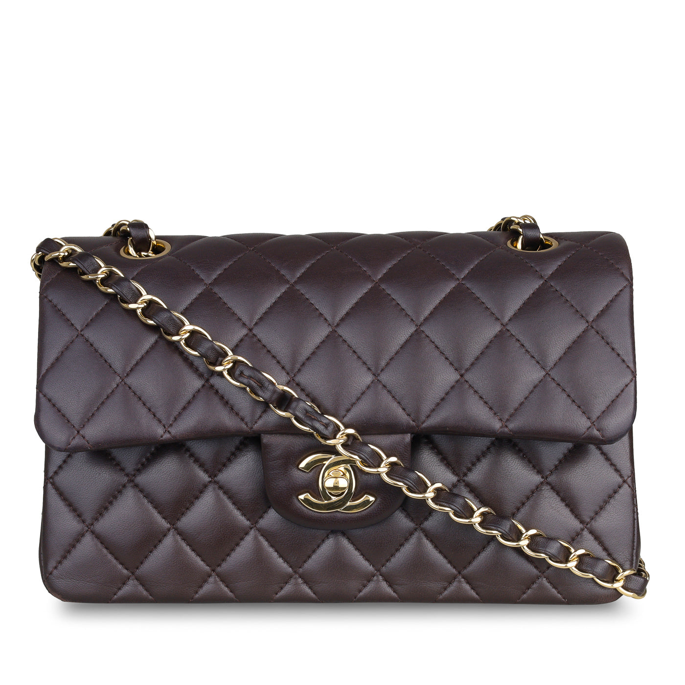 Chanel Small Classic Flap Bag - Brown