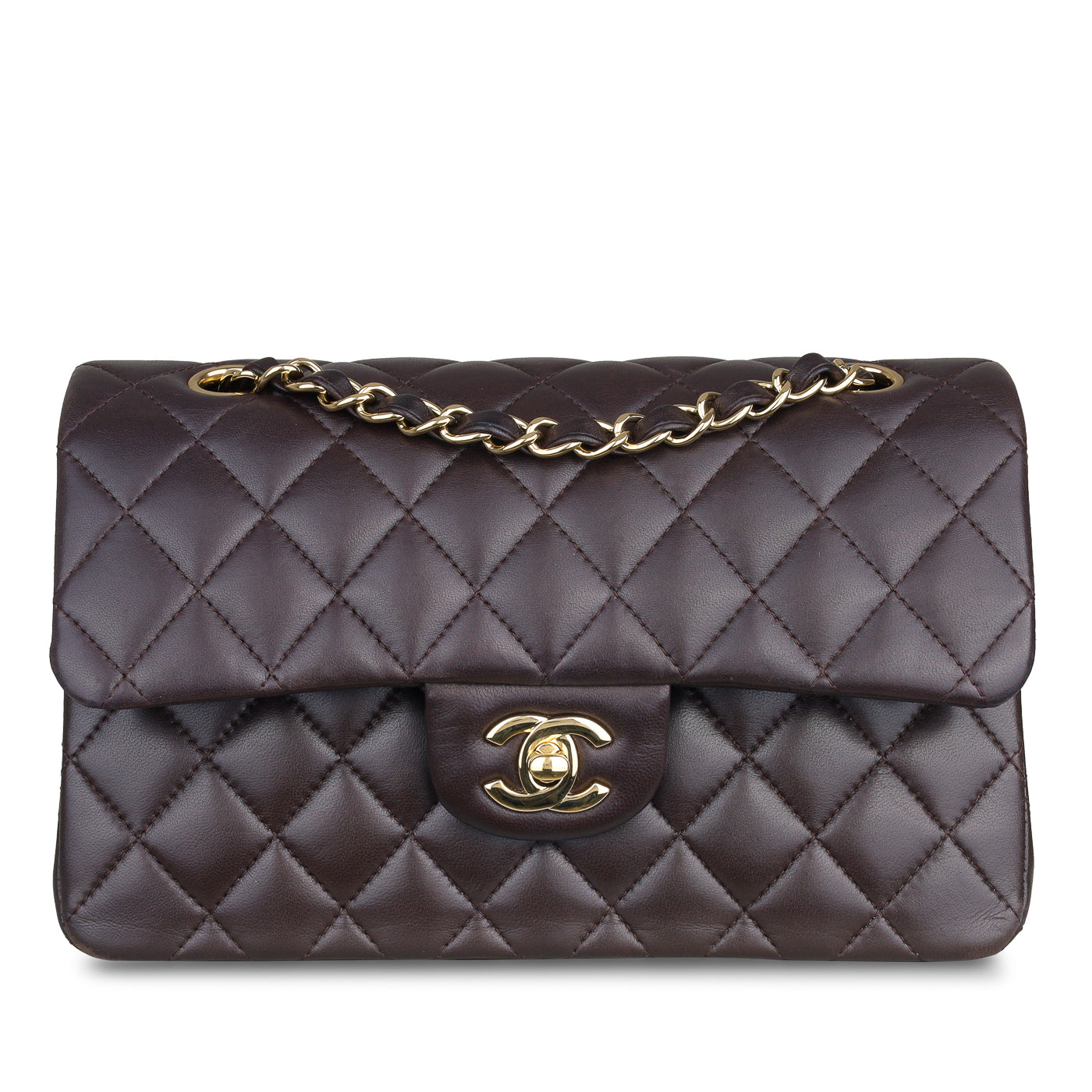 Chanel Small Classic Flap Bag - Brown