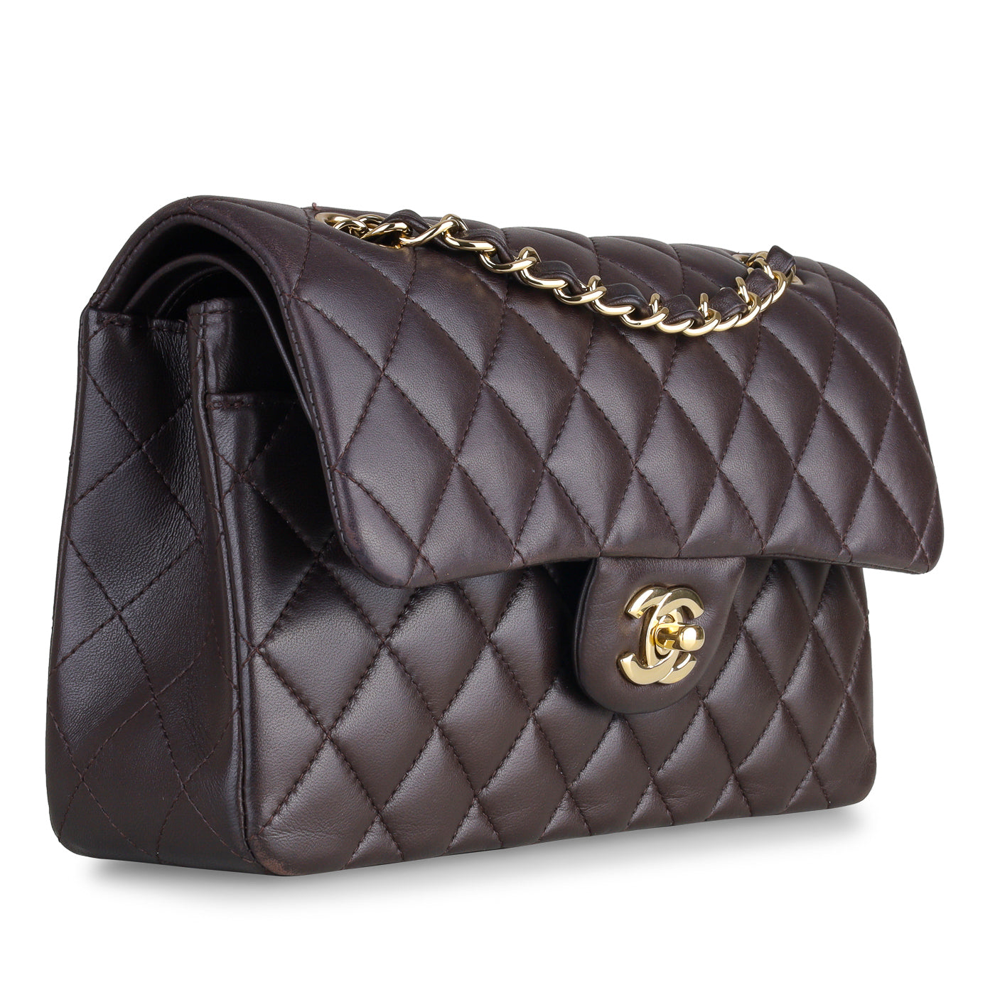 Chanel Small Classic Flap Bag - Brown