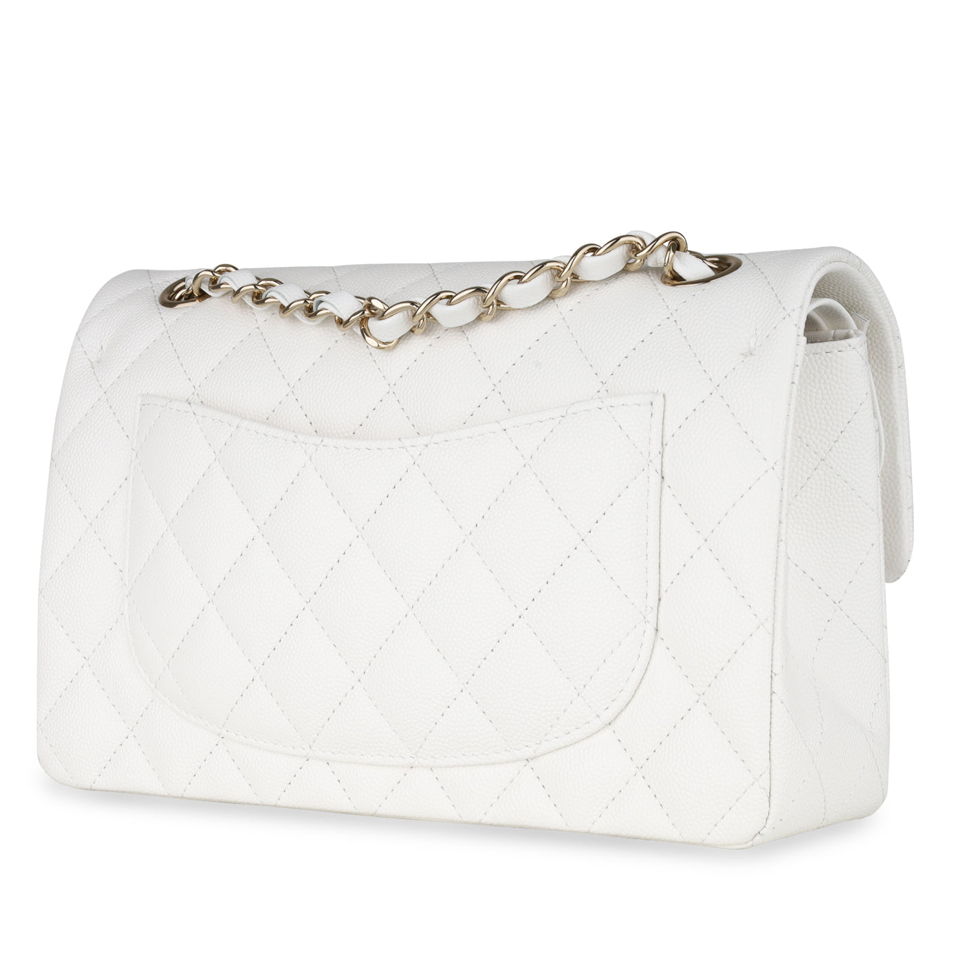Chanel Small Classic Flap - White Caviar