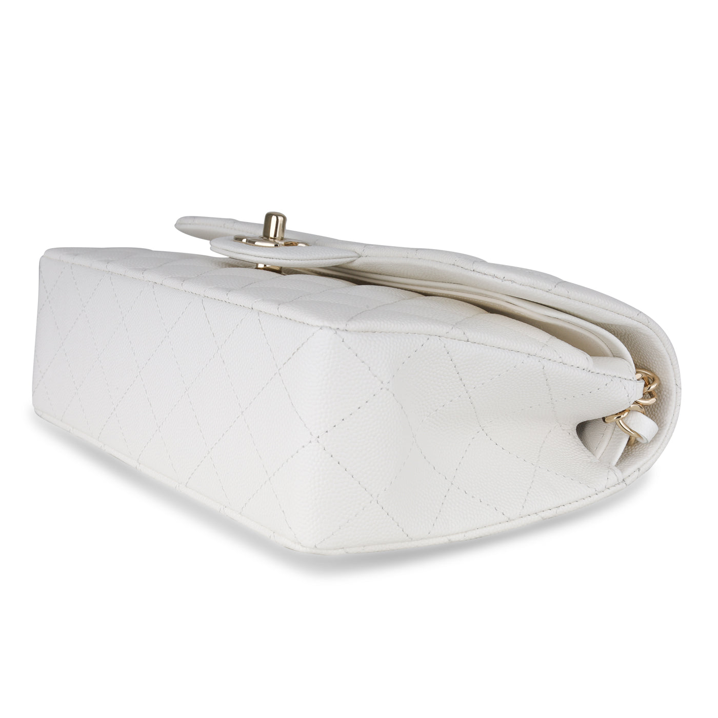 Chanel Small Classic Flap - White Caviar