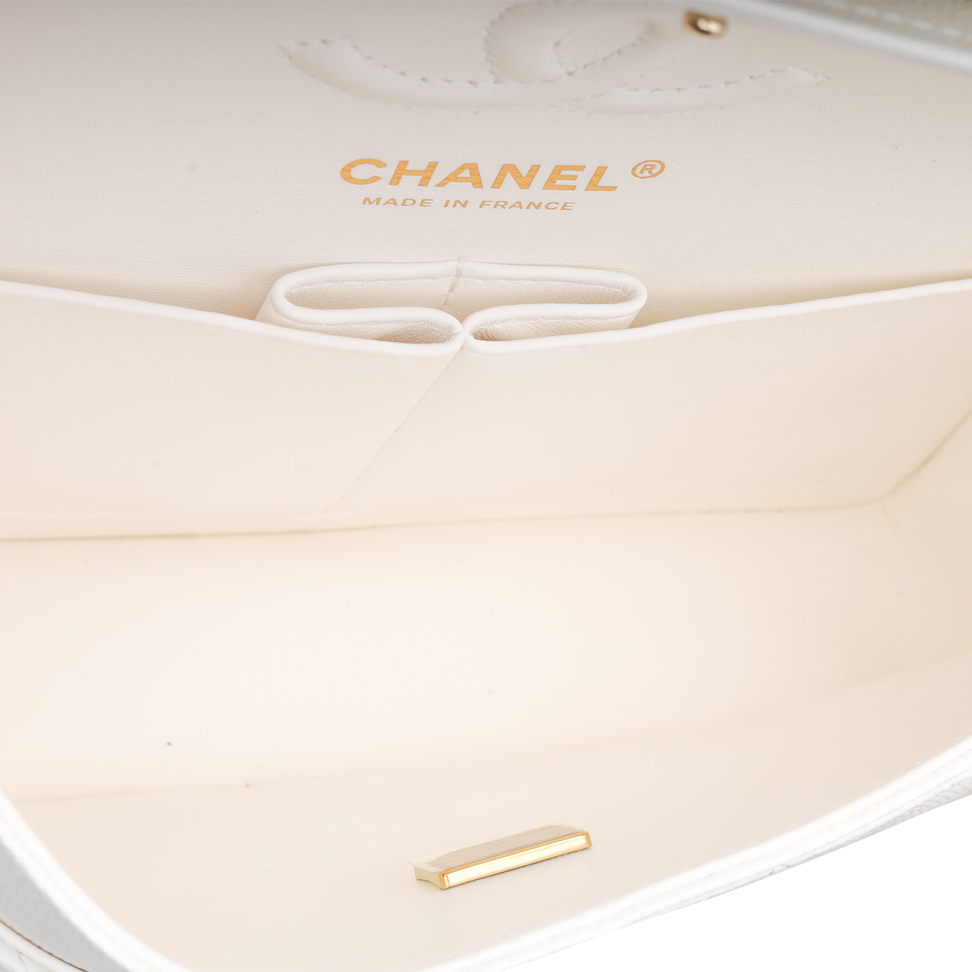 Chanel Small Classic Flap - White Caviar