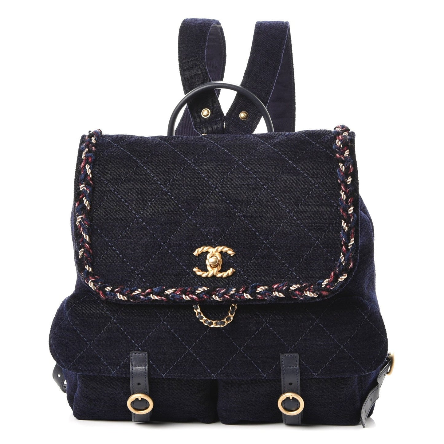 CHANEL RUE CAMBON WOOL VELVET IAN STROLL BACKPACK