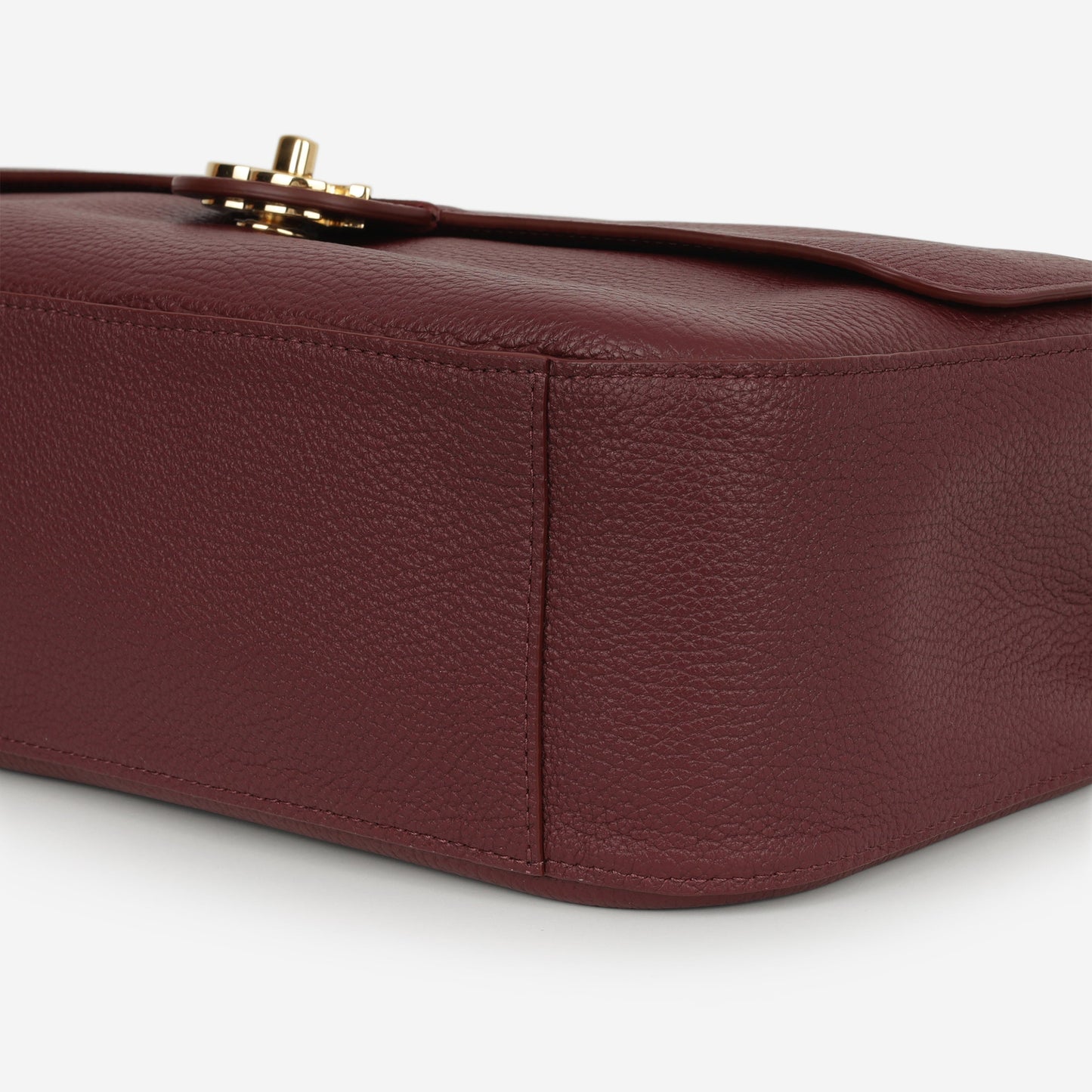 Chanel SS26 Maxi Flap Bag - Burgundy Grained Calfskin | Gold Hardware