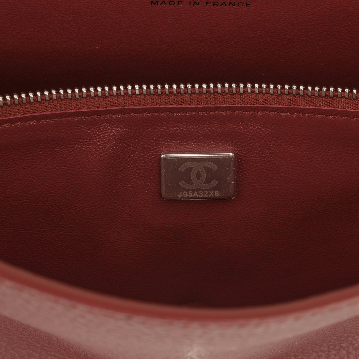 Chanel SS26 Maxi Flap Bag - Burgundy Grained Calfskin | Silver Hardware
