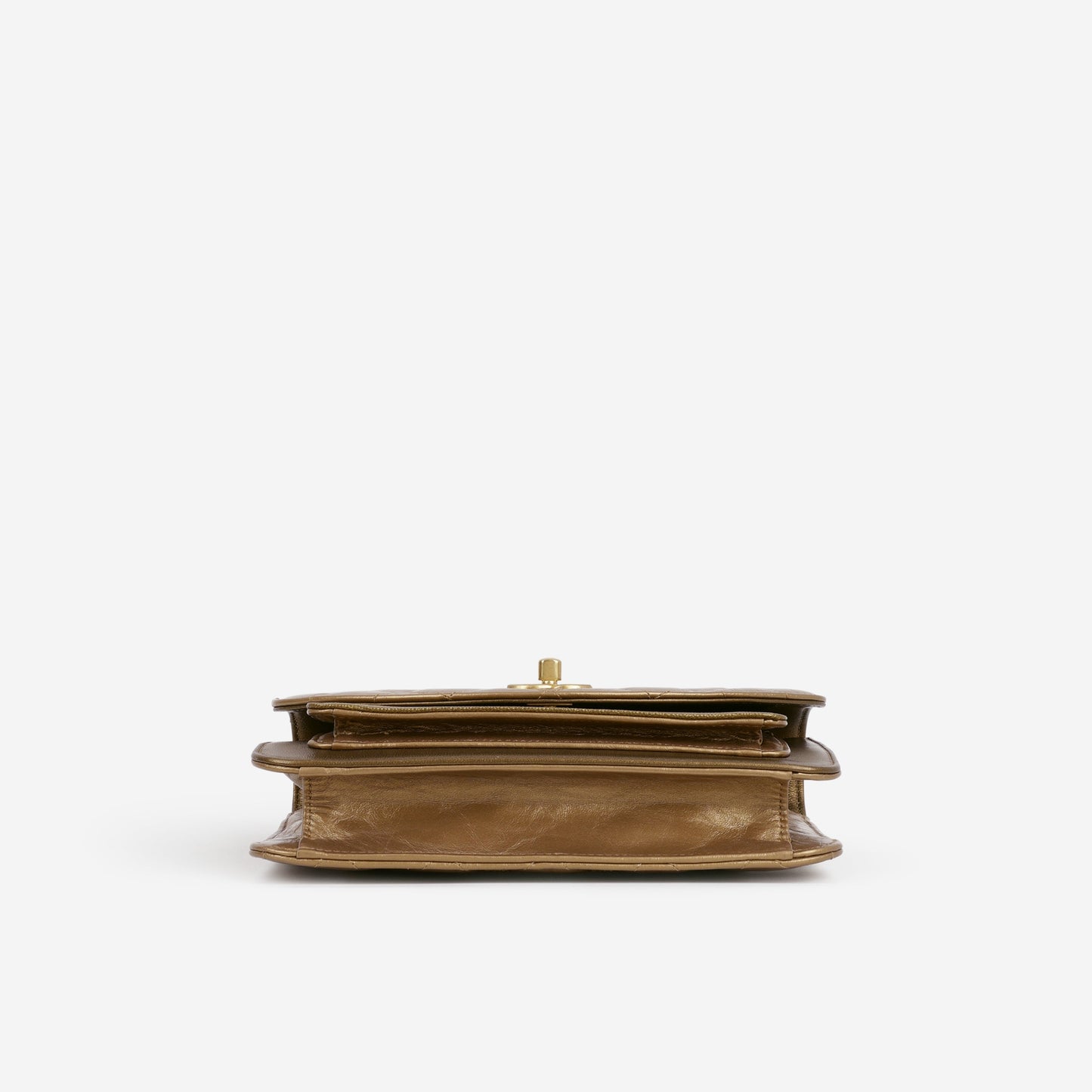 Chanel Chain Handle Flap Bag - Bronze Caviar / Calfskin | Gold Hardware