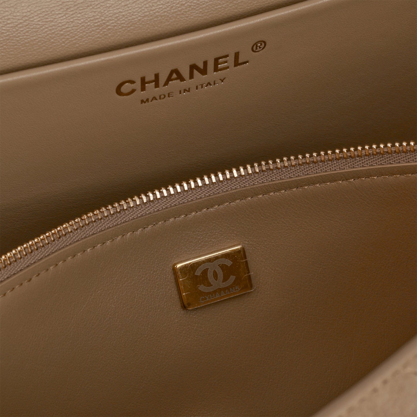 Chanel SS26 Maxi Flap Bag - Dark Beige Suede | Gold Hardware
