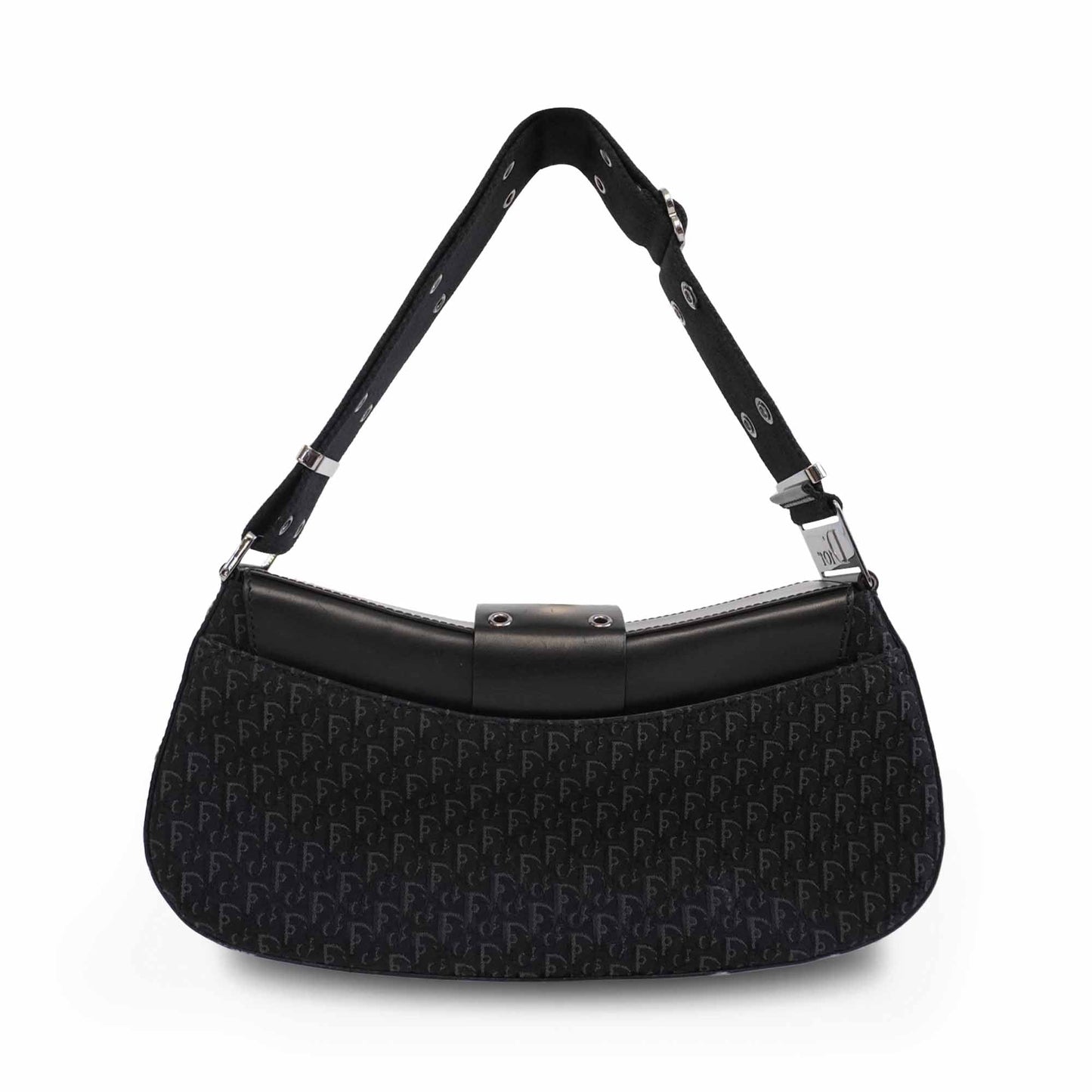 Dior Monogram Leather Canvas Shoulder Bag