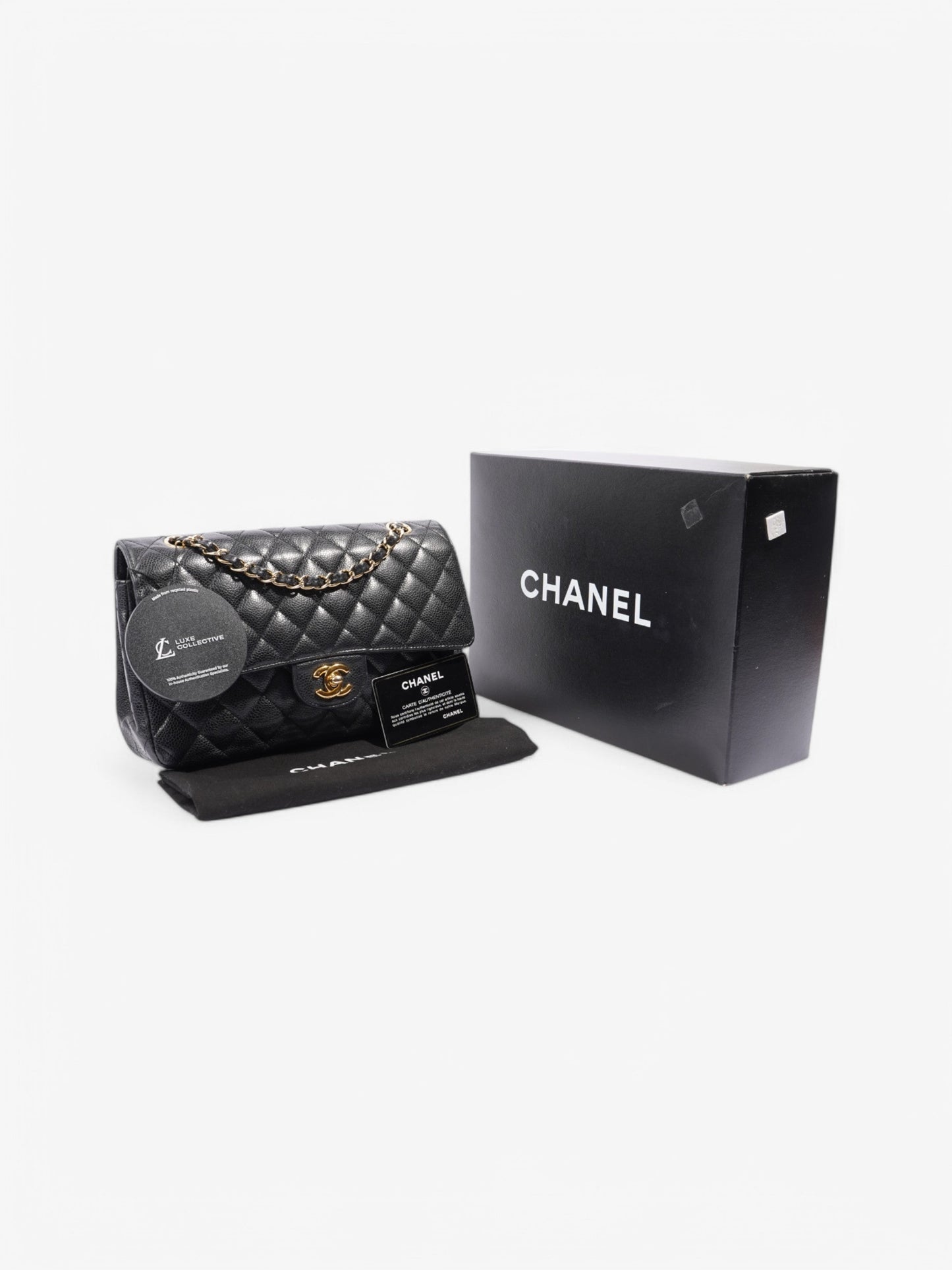 Chanel Classic Double Flap Black Caviar Leather Small