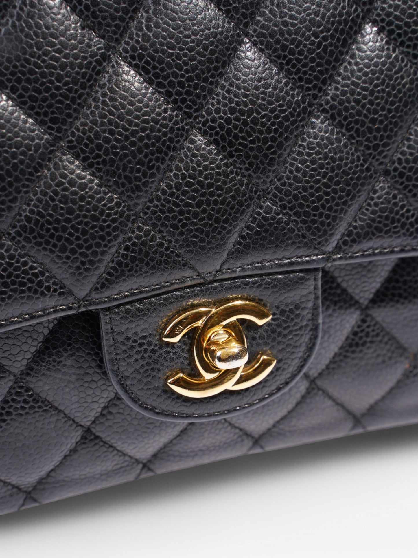 Chanel Classic Double Flap Black Caviar Leather Small