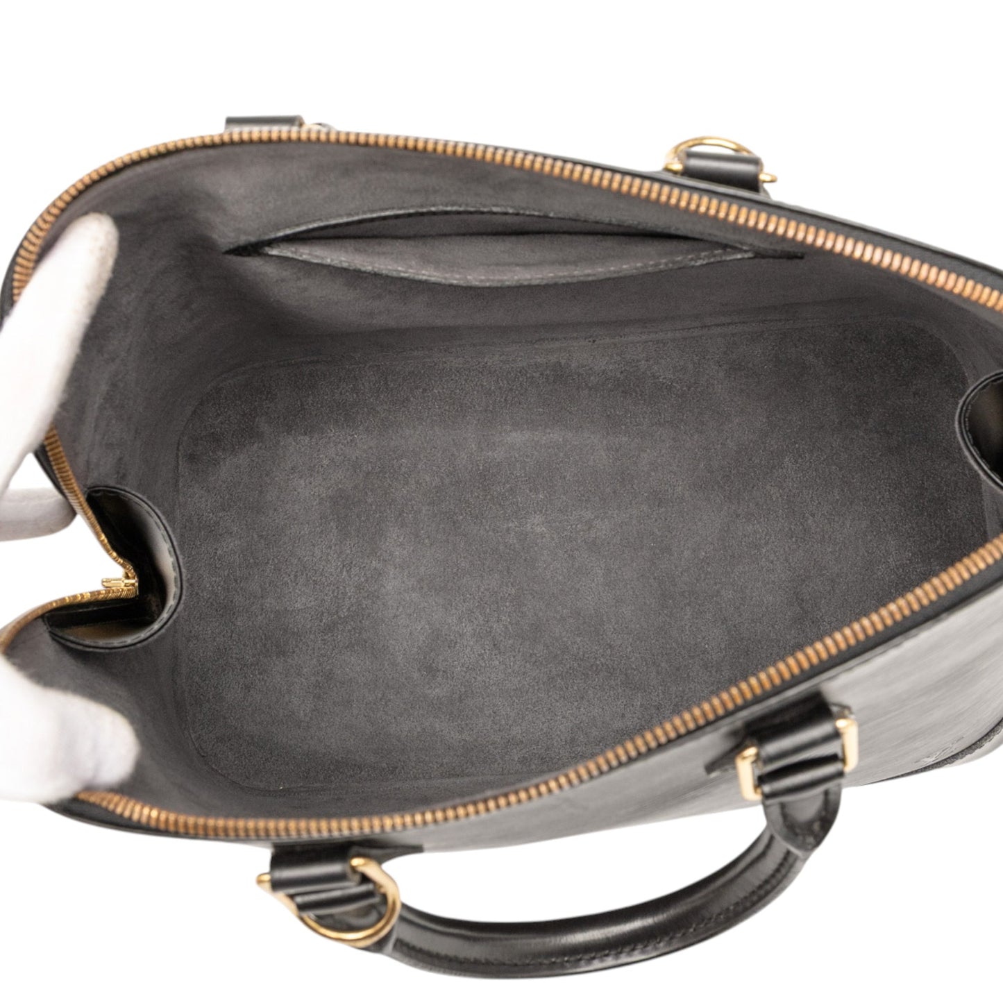 Black Louis Vuitton Epi Alma PM Handbag