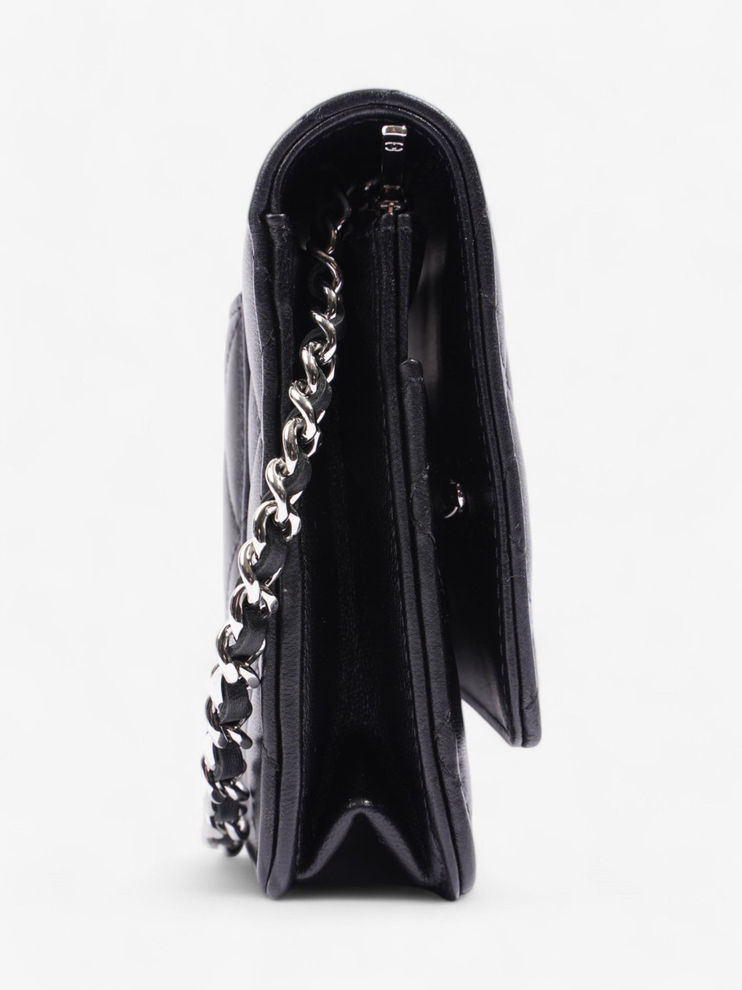 Chanel Wallet On Chain Black Lambskin Leather