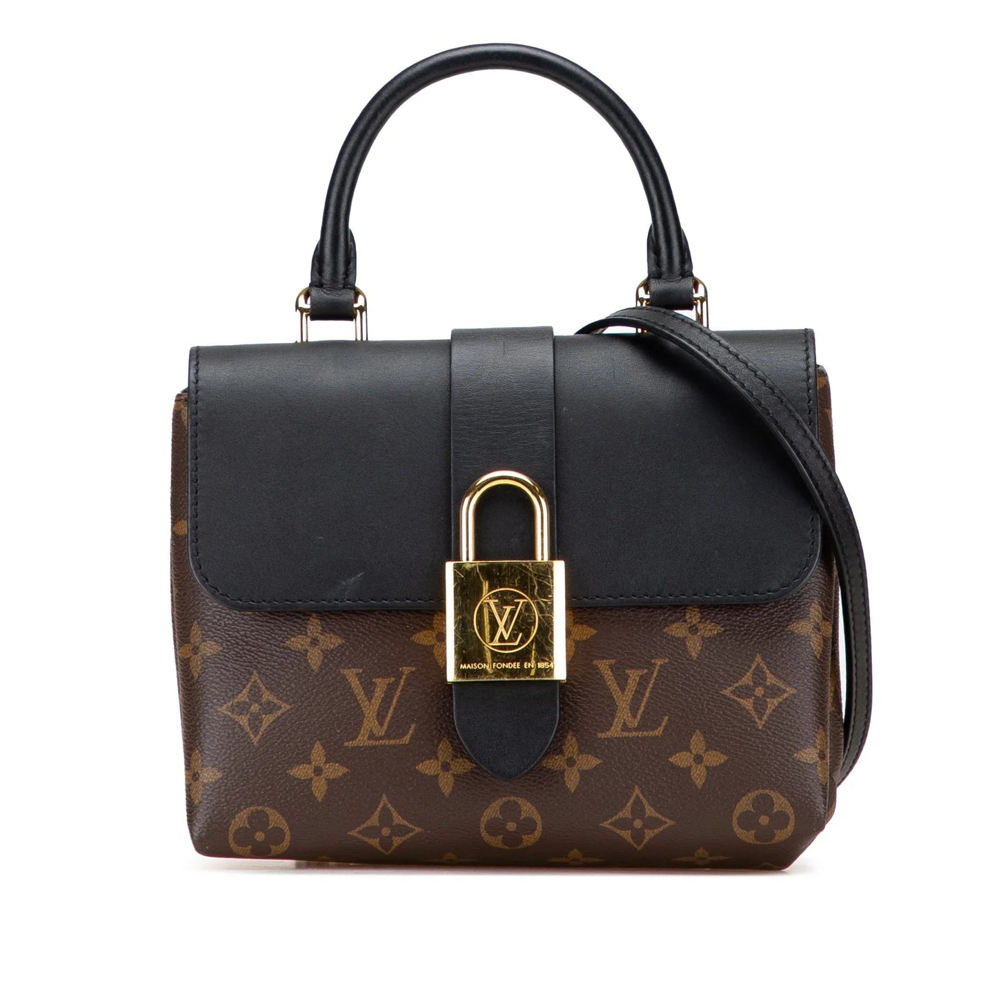 Brown Louis Vuitton Monogram Locky BB Satchel