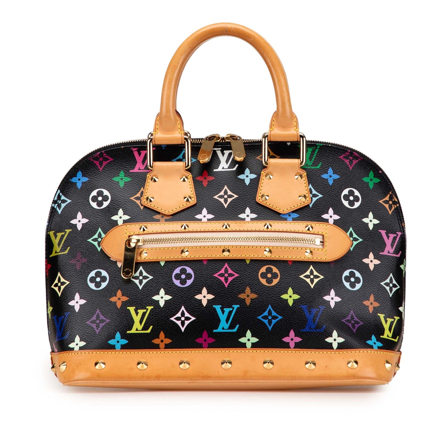 Black Louis Vuitton Monogram Multicolore Alma PM Handbag