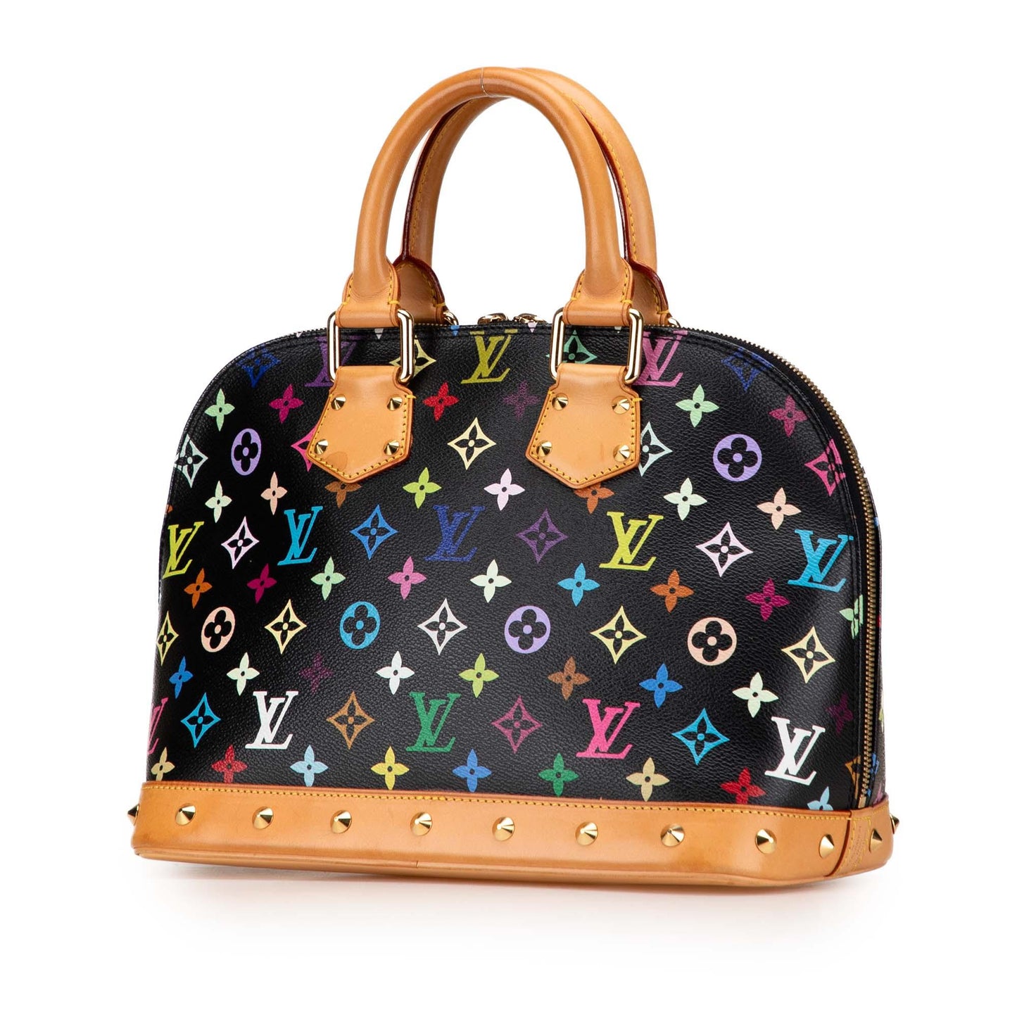 Black Louis Vuitton Monogram Multicolore Alma PM Handbag