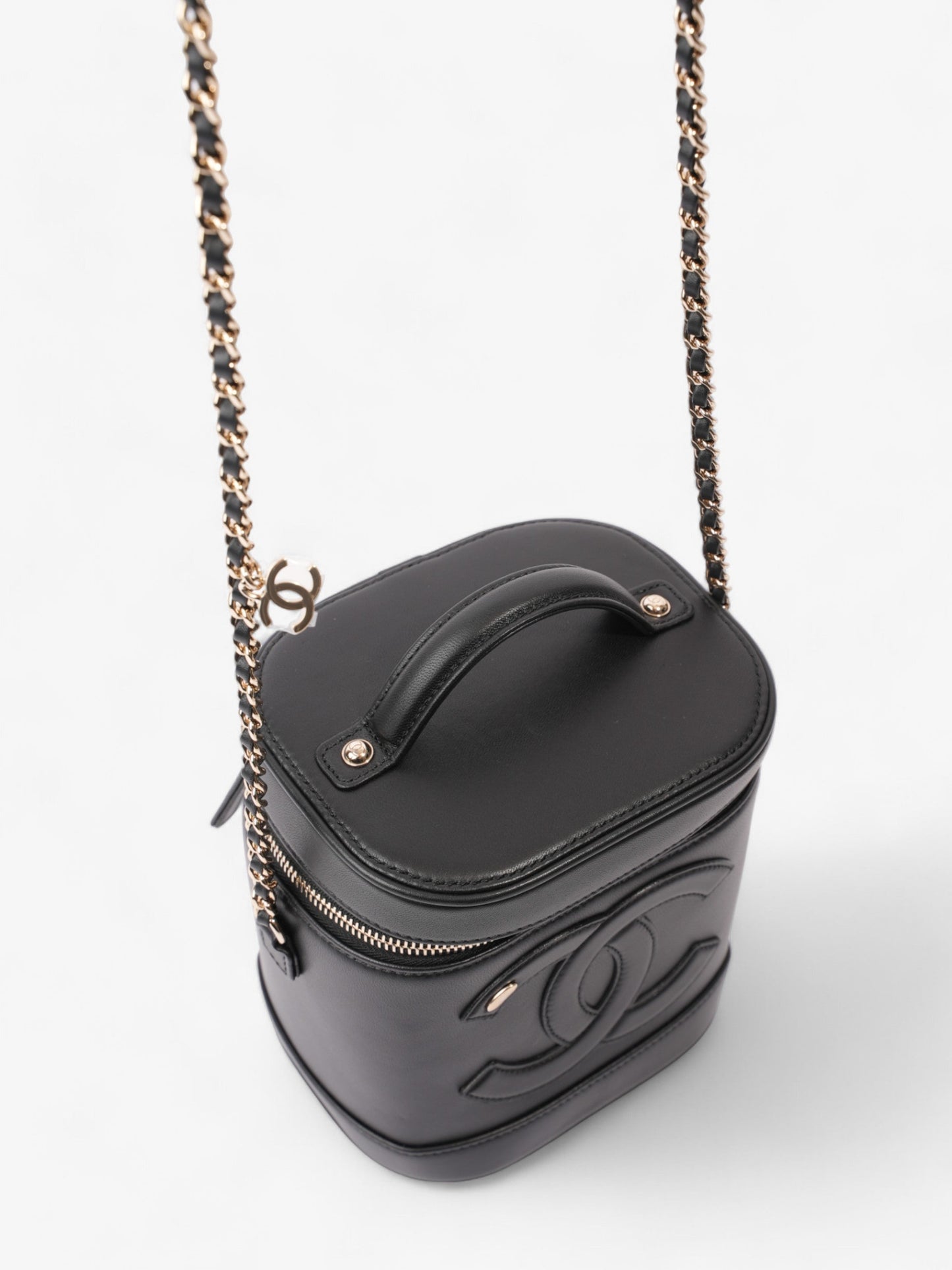 Chanel Coco Vanity Bag Black Caviar Leather