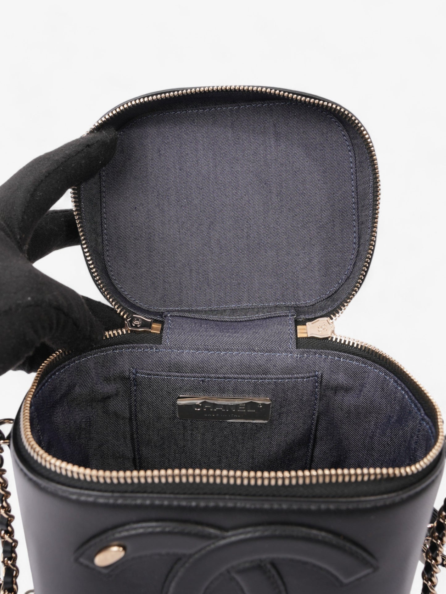 Chanel Coco Vanity Bag Black Caviar Leather