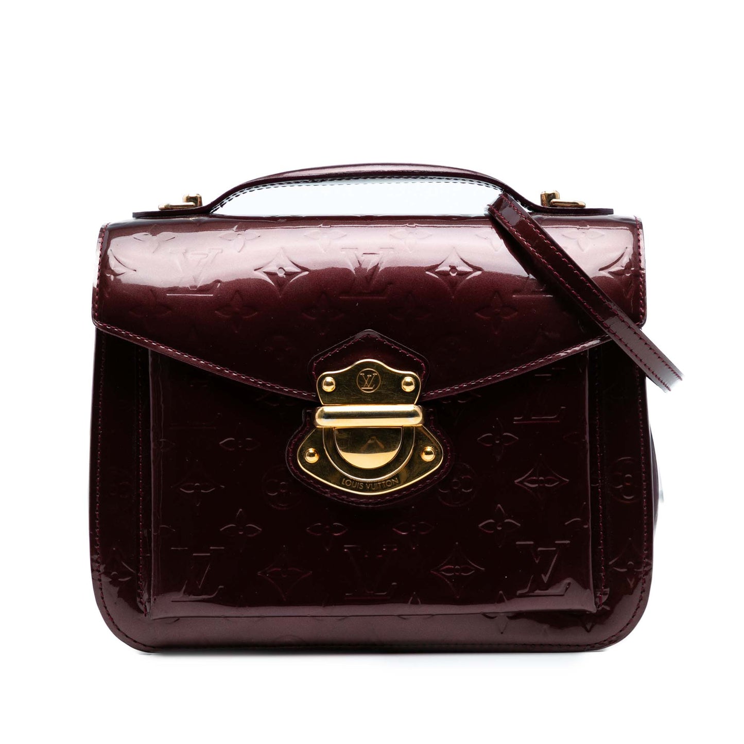 Purple Louis Vuitton Monogram Vernis Miranda Satchel