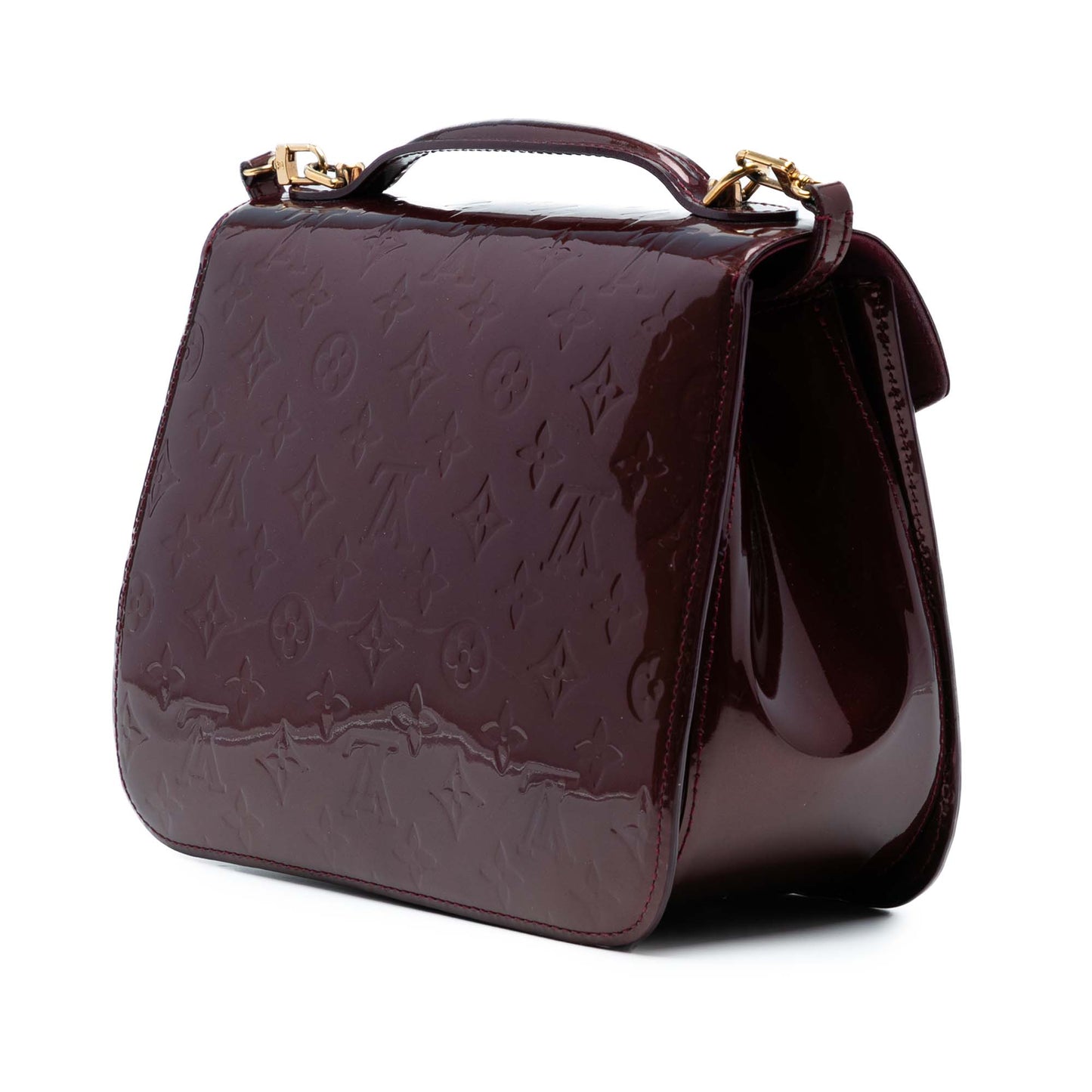 Purple Louis Vuitton Monogram Vernis Miranda Satchel