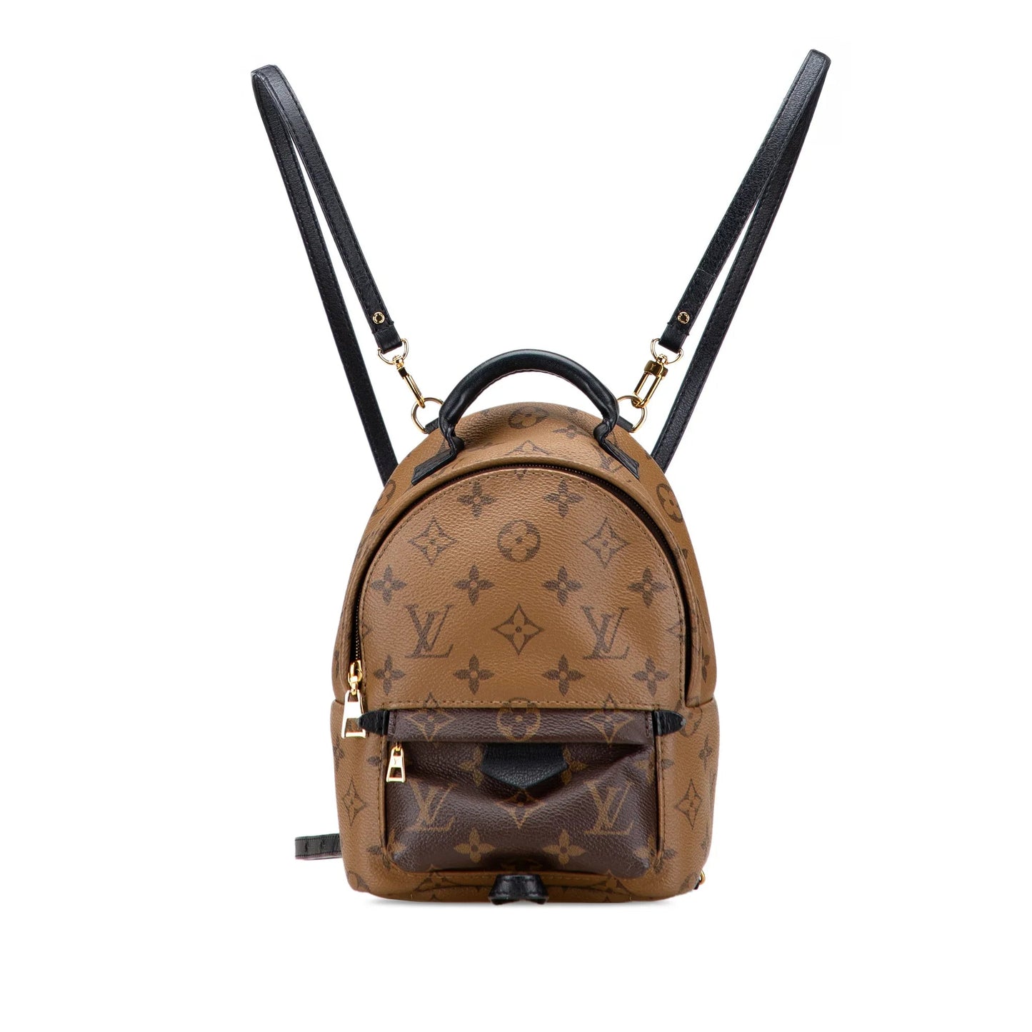 Brown Louis Vuitton Monogram Reverse Mini Palm Springs Backpack