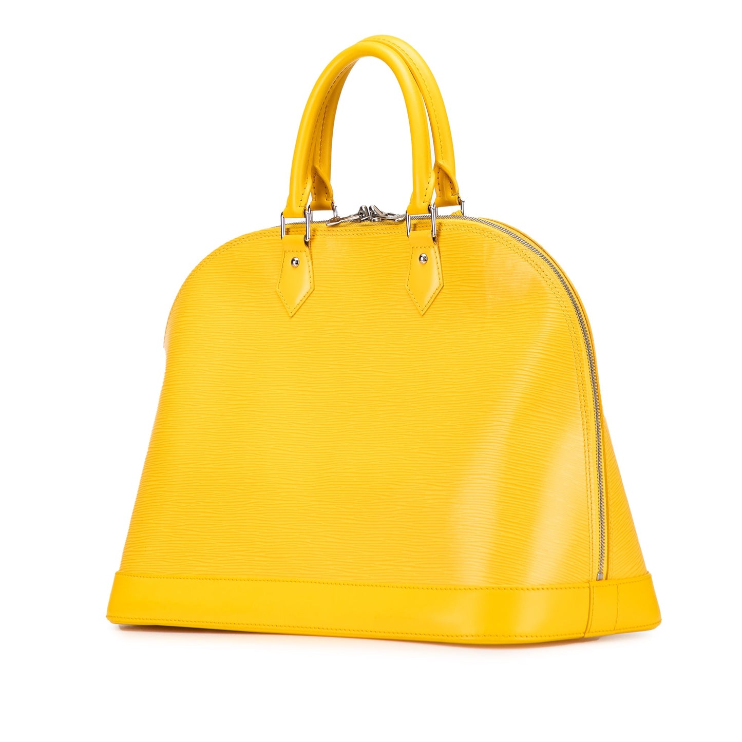 Yellow Louis Vuitton Epi Alma GM Handbag