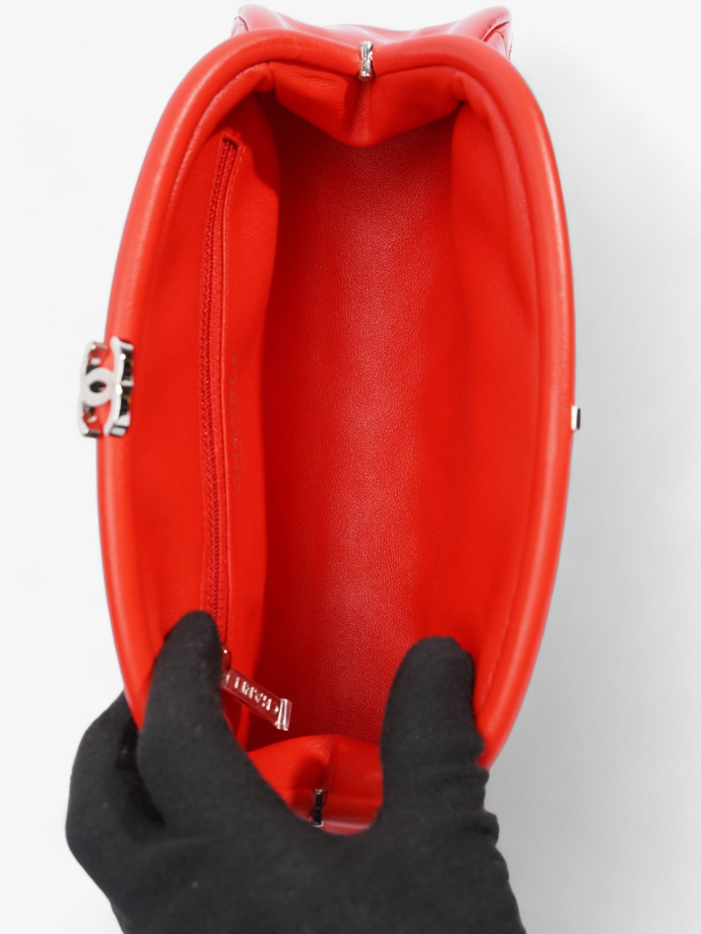 Chanel Timeless Clutch Red Patent Leather
