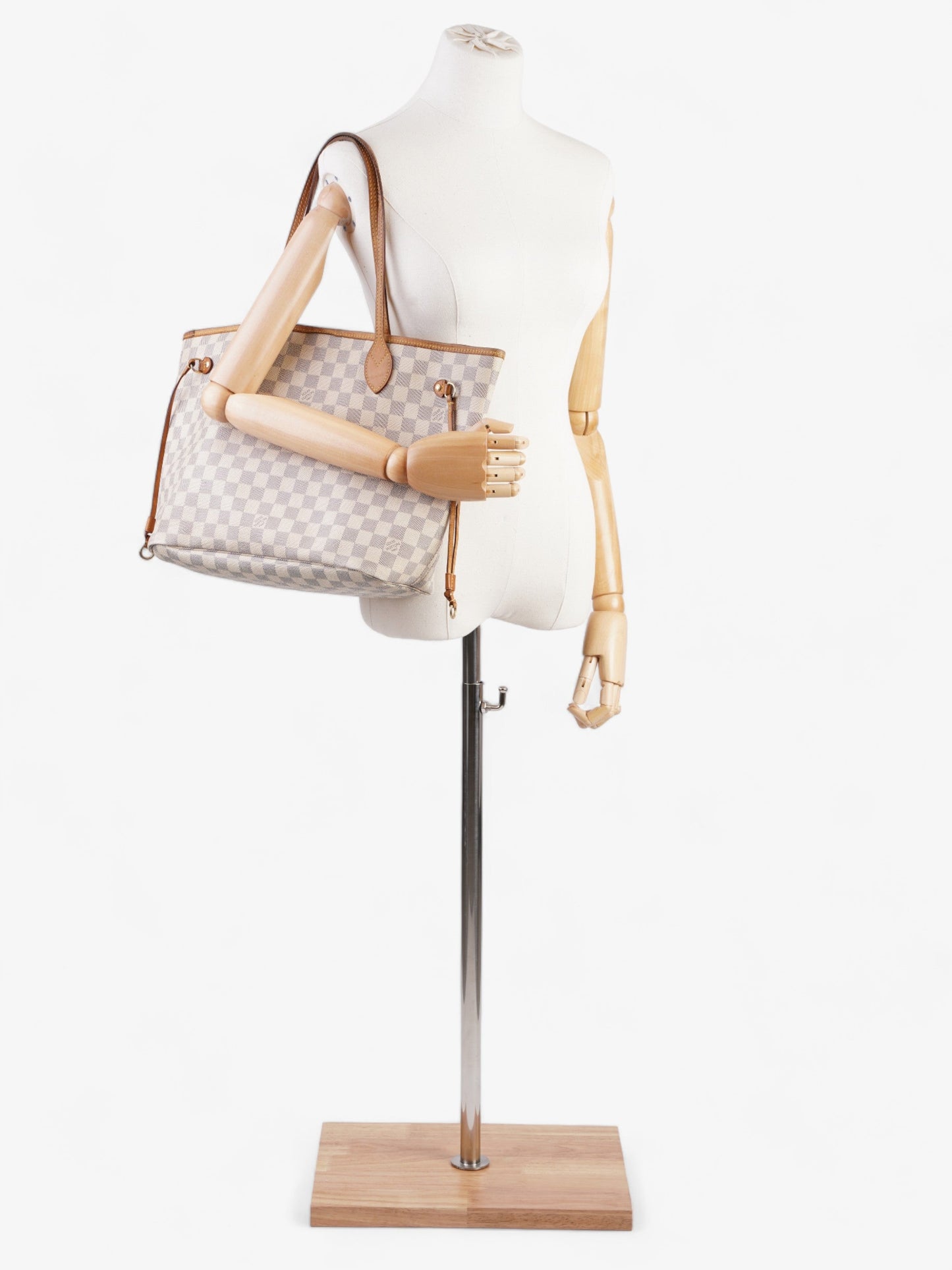Louis Vuitton Neverfull MM Damier Azur Coated Canvas