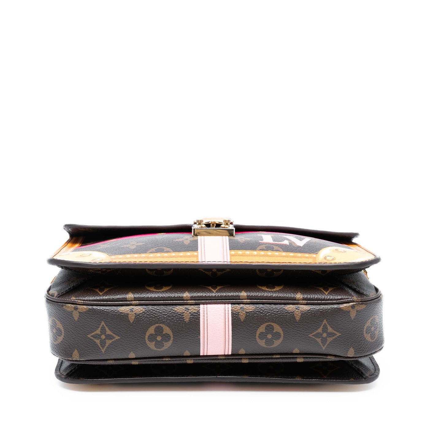Brown Louis Vuitton Monogram Summer Trunk Pochette Metis Satchel