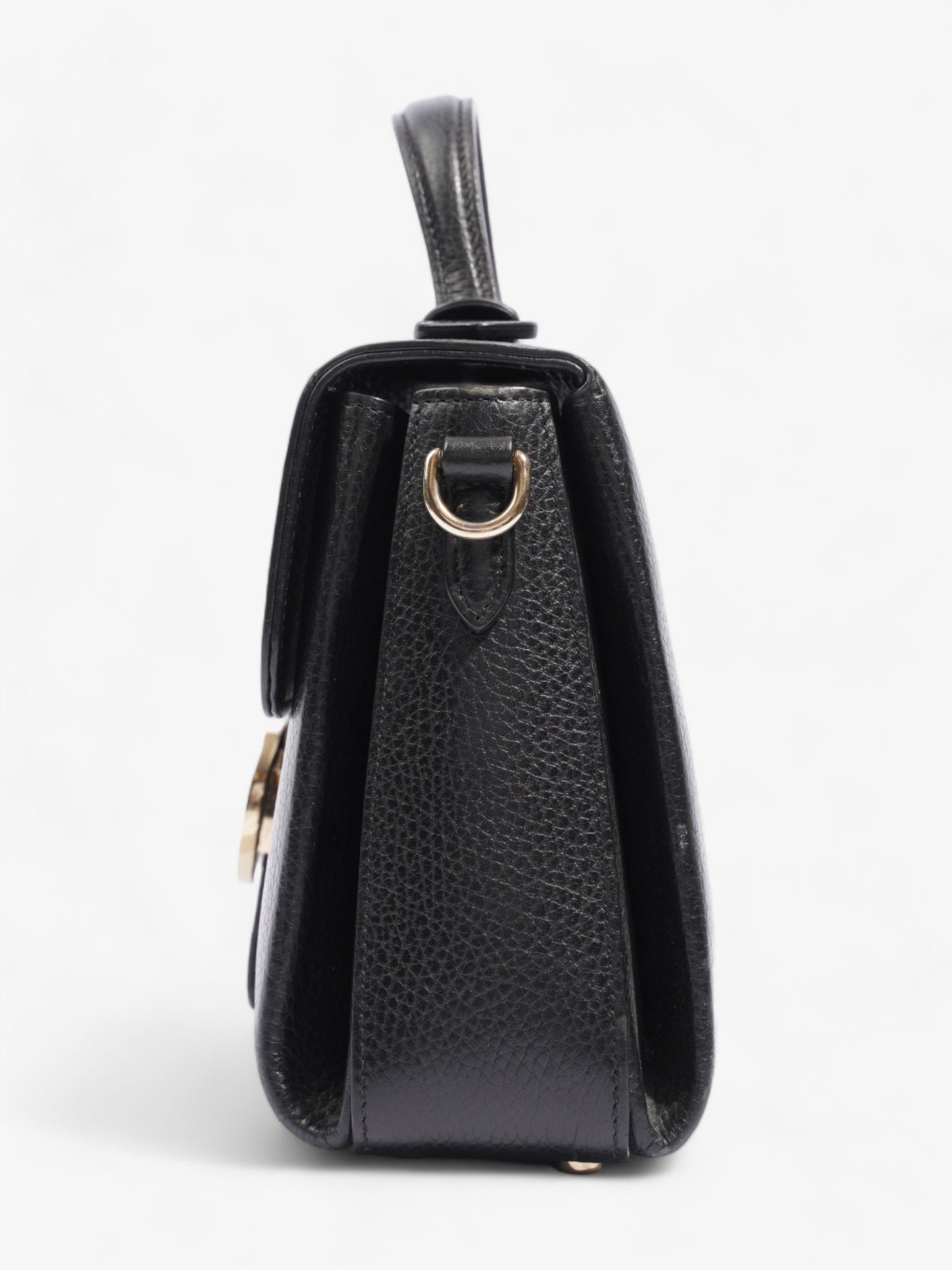 Gucci Interlocking G Shoulder Black Leather