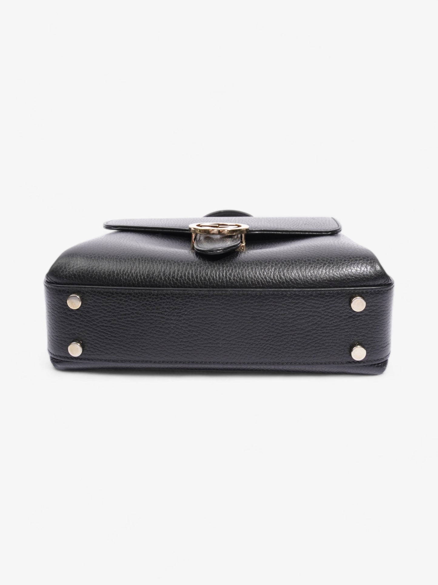 Gucci Interlocking G Shoulder Black Leather