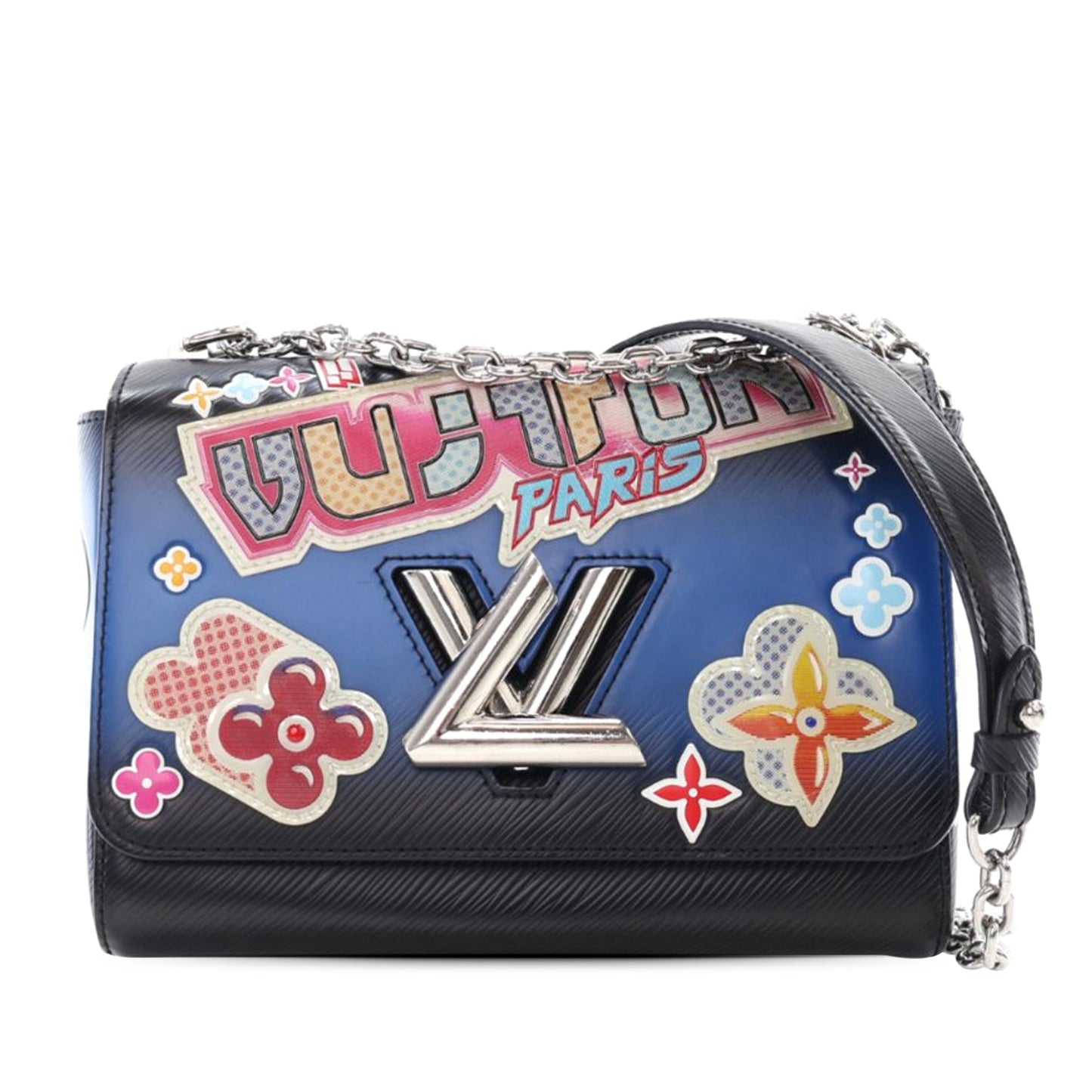 Black Louis Vuitton Epi Kawaii Blossom Twist MM Crossbody Bag