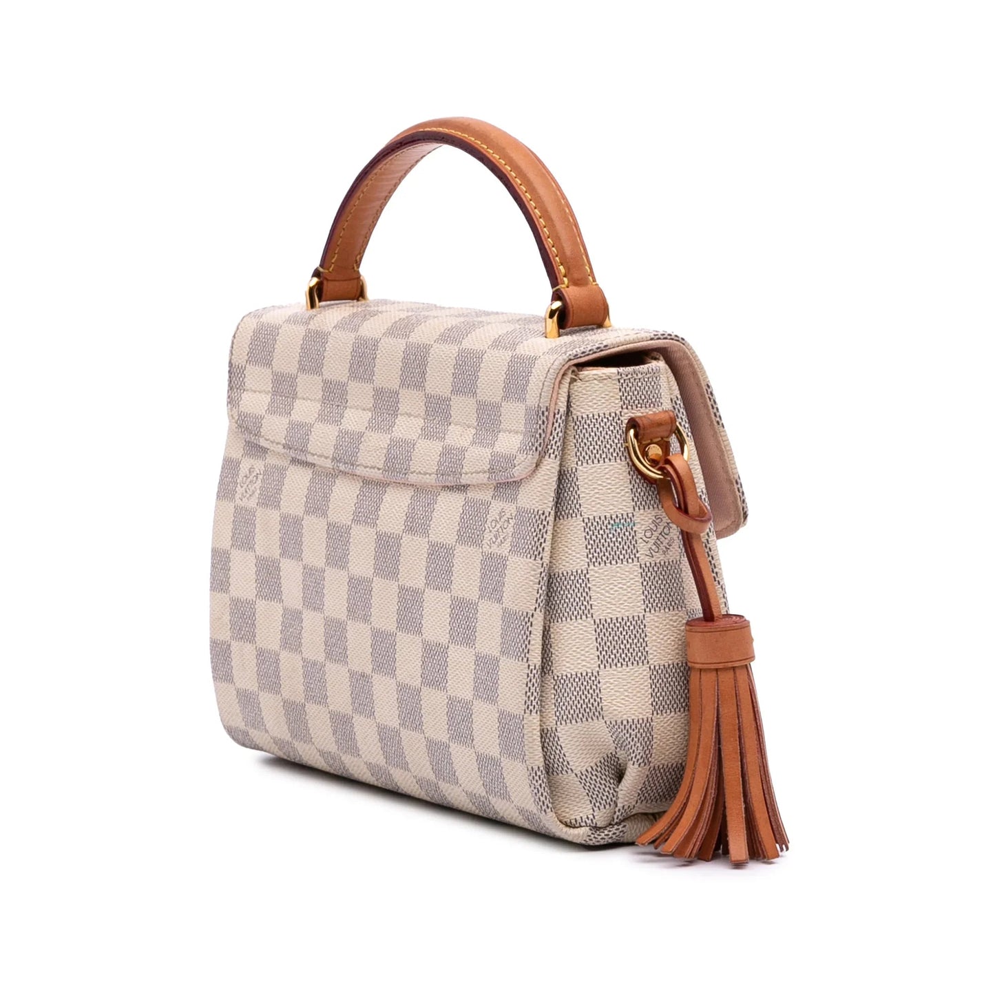 White Louis Vuitton Damier Azur Croisette Satchel